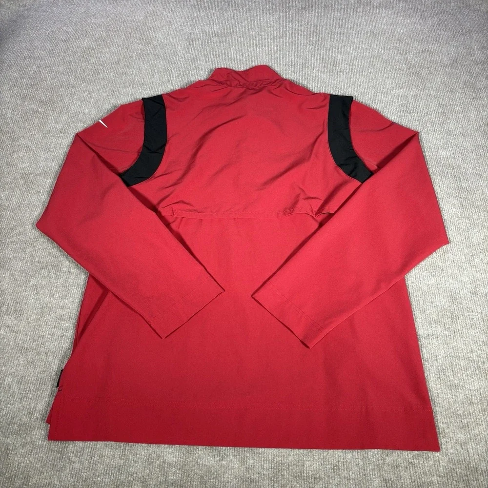 Nike Arizona Cardinals 1/4 Zip Pullover Mens M Red Logo Performance NFL On Field